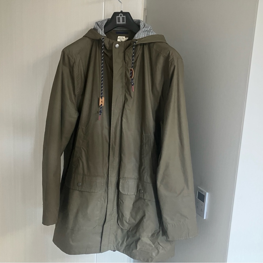 Bridge & Burn men’s waxed cotton Millerain jacket xl